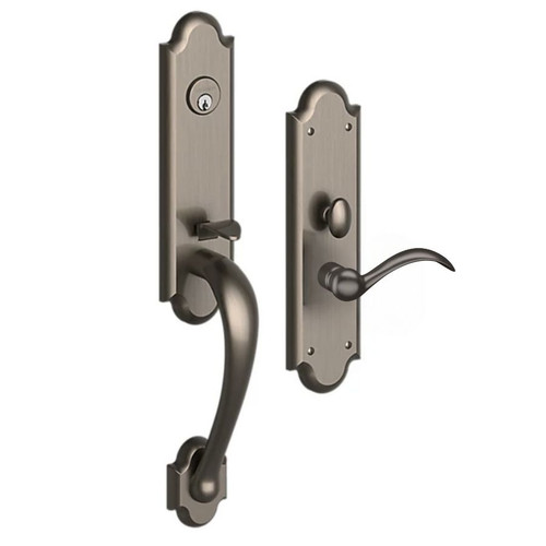 Baldwin M512 Boulder Entrance Mortise Handleset with interior lever