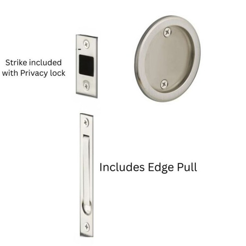 Emtek 2136 Dummy Pocket Door Tubular Set