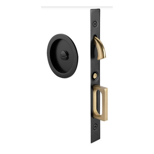 Emtek 2175 Round Mortise Privacy Pocket Door Set