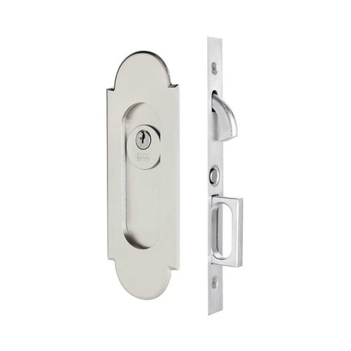 Emtek 2043 #8 Mortise Keyed Pocket Door Set
