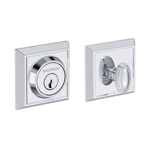 Baldwin Reserve Chamfered Square Single Cylinder Deadbolt