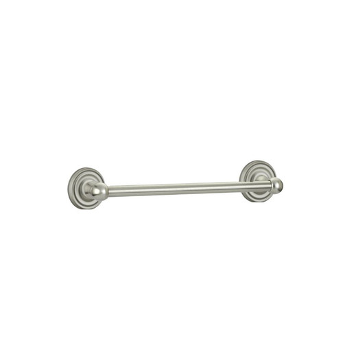 Traditional Brass 18" Towel Bar with Regular Rose