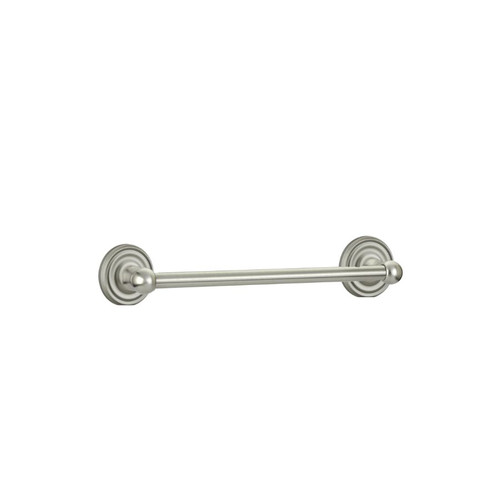 Traditional Brass 12" Towel Bar with Regular Rose