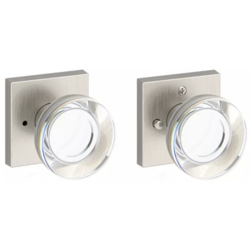 Baldwin Reserve Contemporary Crystal Privacy Knob Set
