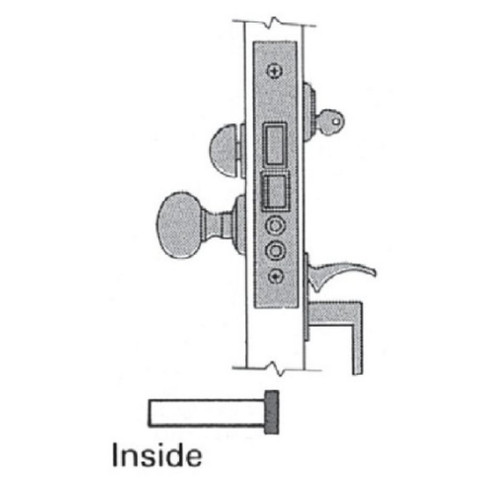 Baldwin 6321 Entrance Mortise Lock Body Handleset x Knob/Lever Entrance, Emergency Egress