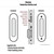 Emtek 2166  Narrow Modern Oval Mortise Dummy Pocket Door Set