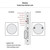 Emtek 2176 Round Mortise Dummy Pocket Door Set