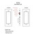 Emtek 2116  Modern Rectangular Mortise Dummy Pocket Door Set