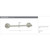 Traditional Brass 30" Towel Bar with Regular Rose