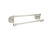 Traditional Brass 24" Double Towel Bar with Rope Rose