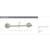 Traditional Brass 18" Towel Bar with Rope Rose