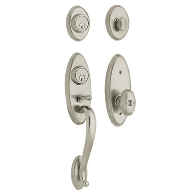 Baldwin 85345 Landon Two-Point Handleset with knob