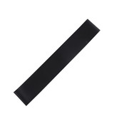 A black latex-free TPE fitness resistance band with a smooth surface and no visible branding.