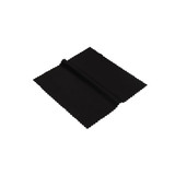 A black RPET lens cloth with a textured edge, folded slightly at one corner.