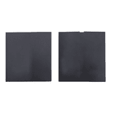 A black soft cover notebook and a matching pen pouch, both featuring a logo.