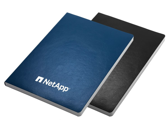 A Zenith A5 notebook set featuring a navy blue and black cover, with branding on the front of the blue notebook.