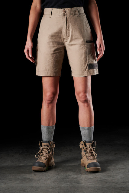 FXD STRETCH SHORTS LADIES SIZE 12 (78) KHAKI