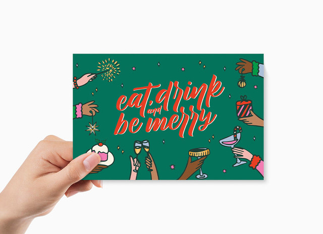 "Be Merry" Christmas Card
