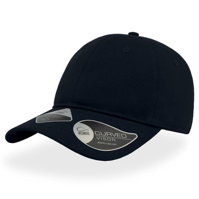 A green cap with a curved visor and a logo badge featured on the side.