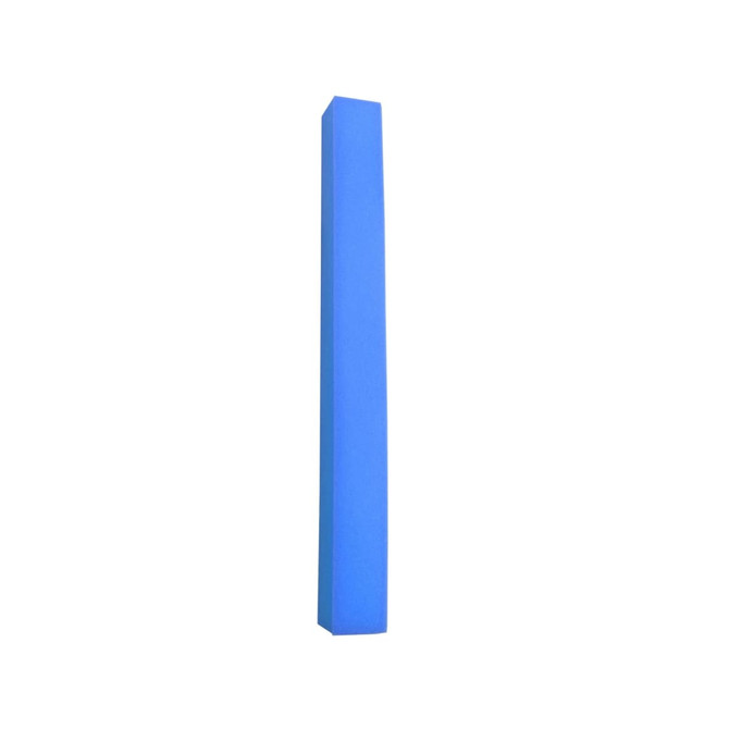 Blue sponge noodle cheerstick with a rectangular shape, featuring a solid colour and a smooth surface.