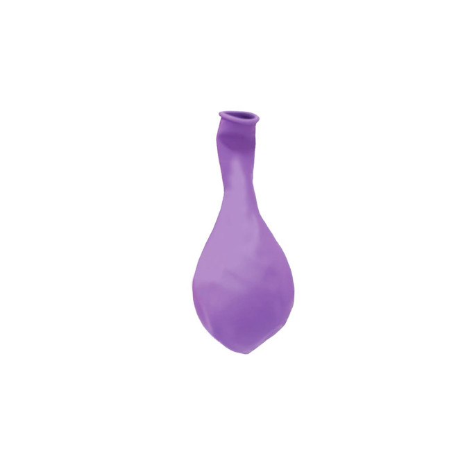 A purple 30cm balloon, featuring a smooth texture and a rounded shape, with an opening at the top.