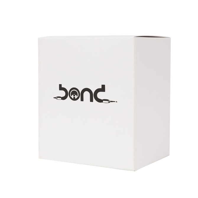 A medium square gift box in white with a logo, measuring 110 x 125 x 85mm. A medium square gift box in white with a logo, measuring 110 x 125 x 85mm.