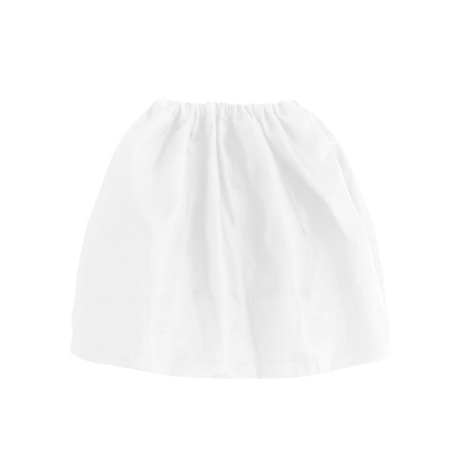 A white waterproof boot cover with an elasticated top, designed to fit snugly and protect footwear.