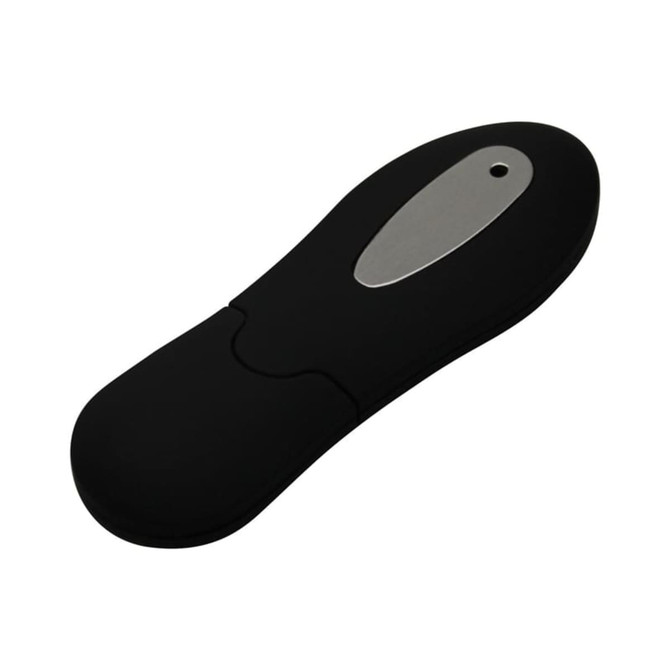 A sleek black Bosch flash drive with a silver top, featuring a smooth, rounded design and a subtle logo.