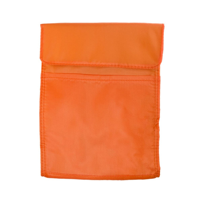 An orange Sumo Cooler Lunch Bag featuring a fold-over top and a simple design.