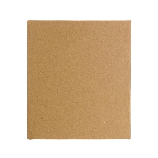 A medium-sized, square, unbranded brown cardboard box, suitable for packaging or storage.