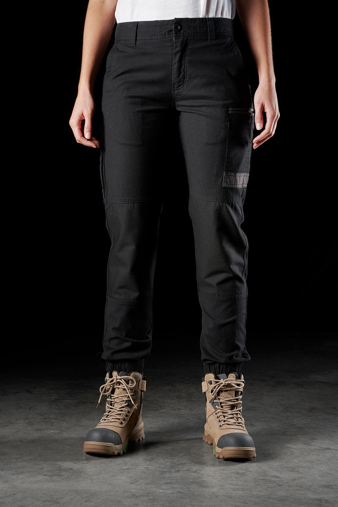 FXD STRETCH CUFFED PANTS LADIES SIZE 16 (88) BLACK
