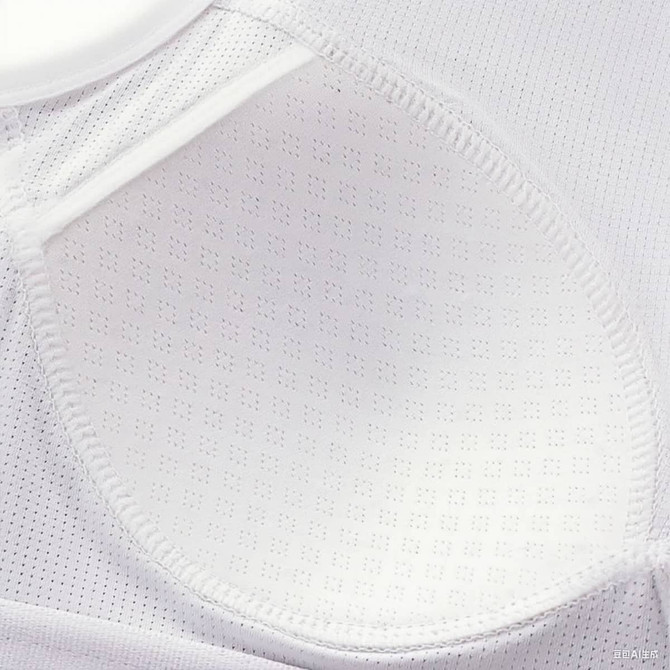 A white women's seamless wide-strap racerback yoga bra tank featuring mesh detailing and a built-in padded cup.
