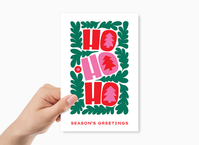"Ho Ho Ho" Christmas Card