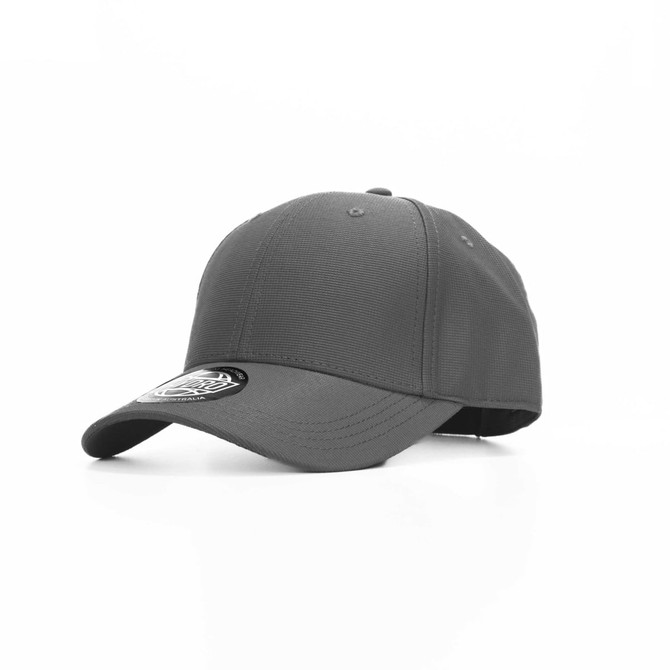 A grey cap featuring a logo on the side, designed for a promotional product named "Arrow".