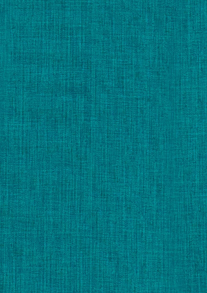A textured fabric in a rich teal colour, suitable for a women’s 3/4 sleeve shirt. It features a subtle pattern.