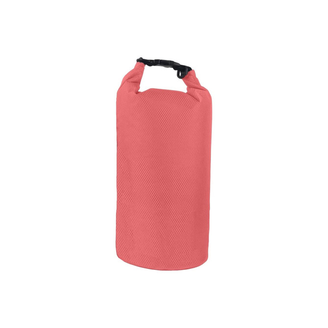 A pink Oxford cloth dry bag featuring a top buckle closure, ideal for keeping contents secure and dry.