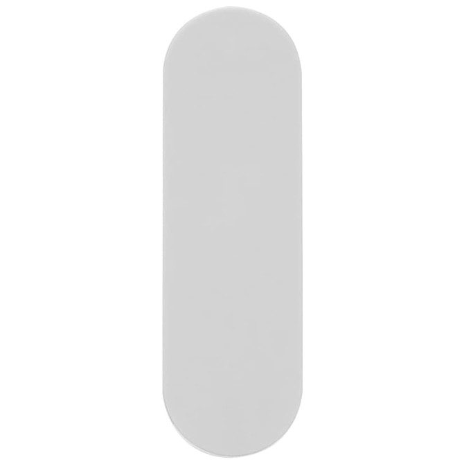 A sleek grey smartphone strap with an oval shape, featuring a subtle logo.