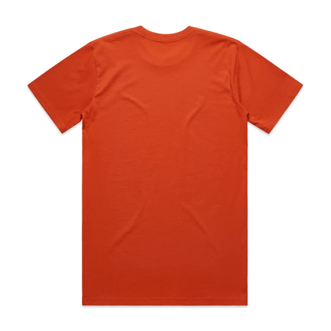 An orange Classic Tee t-shirt featuring a plain back design with short sleeves.