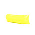 A bright yellow inflatable lazy bed, featuring a simple, sleek design with a smooth surface.