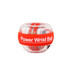 A red and clear Power Wrist Ball with an inner mechanism, featuring a branding logo.