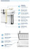 A 45L cooler box in white and grey, featuring various construction and design details, including a tie-down slot and drainage plug.