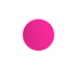 A bright pink lacrosse ball with a smooth surface and a circular shape, featuring a logo.