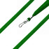A green bootlace lanyard with a metal clip, featuring a textured fabric design and no printed branding. A green bootlace lanyard with a metal clip, featuring a textured fabric design and no printed branding.