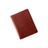 A4 business compendium in a rich burgundy colour, featuring a smooth leather-like texture and a logo.