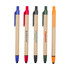 A set of five stylus pens with touch heads, featuring blue, red, black, green, and orange accents on a kraft paper body.