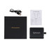 A black box containing Slide Metal True Wireless Earbuds, a charging cable, and a user quick guide.