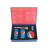 A drink bottle, phone charger, and coaster in a blue gift box, featuring Pepsi branding.