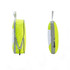 Two travel packing cubes in bright yellow with grey accents, featuring zippers and mesh sides for visibility.