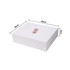 A white foldable magnetic box with dimensions 26cm x 19cm x 8cm, featuring a logo on the top.