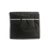 A black portable tool bag featuring grey trim and a zippered pocket on the front. The bag has a simple design.